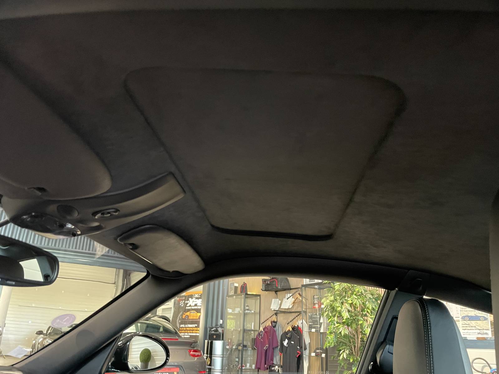 Porsche 997 Turbo S Phase 2 occasion Montpellier Hérault : Le toit ouvrant électrique en action.