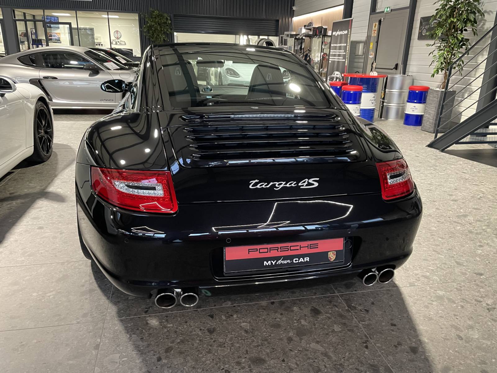 Arrière sportif Porsche 997 occasion Targa 4S 2008 – Détail Gard vente.