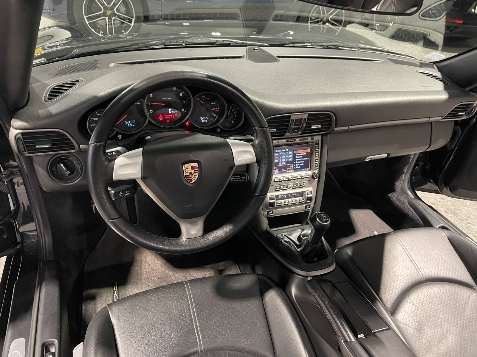 Compteurs : Tableau de bord et compteur 92 073 km certifiés - Porsche 997 Cabriolet occasion.