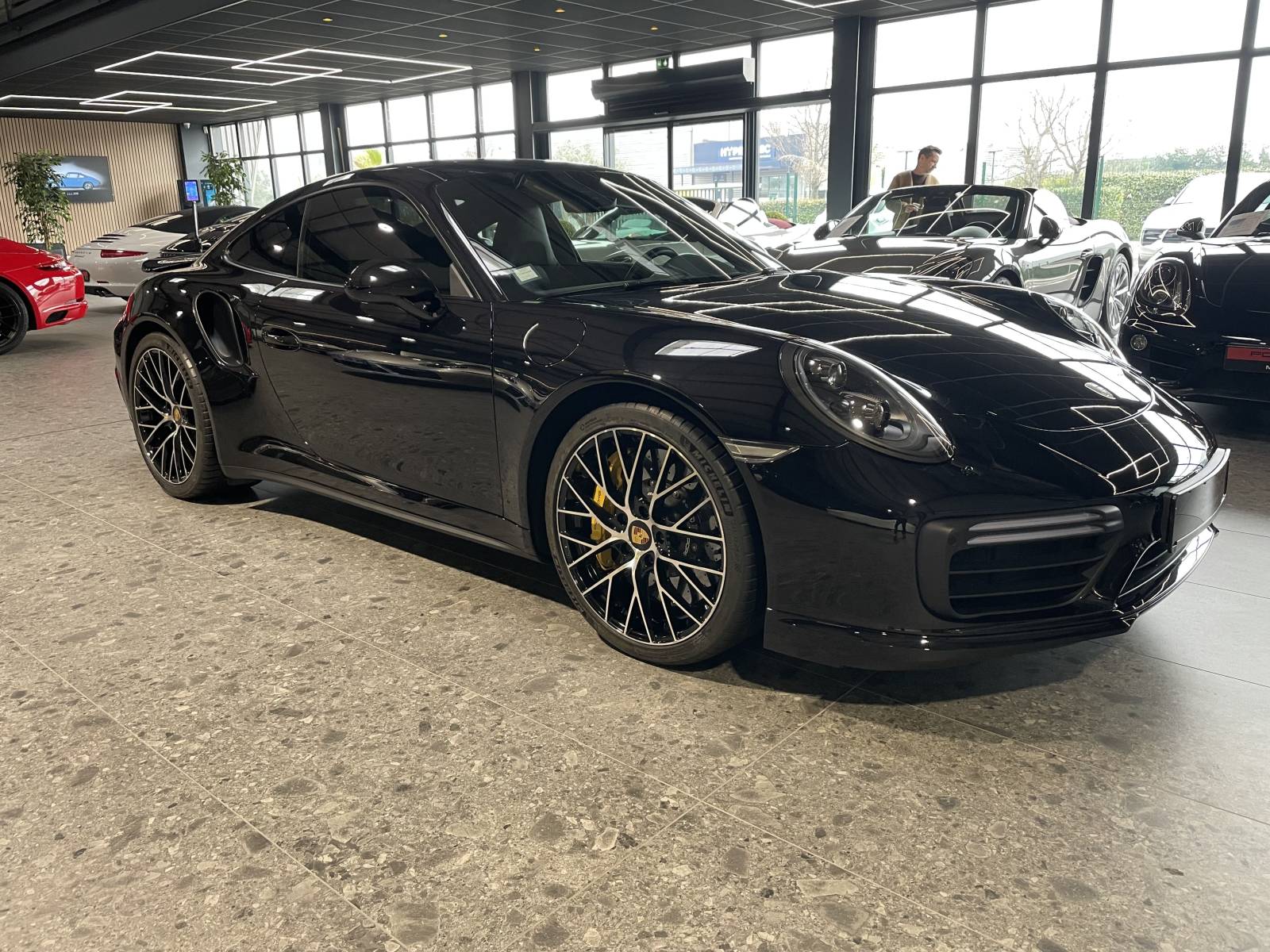 Moteur Flat-6 biturbo de la Porsche 991 Turbo S Phase 2 occasion.