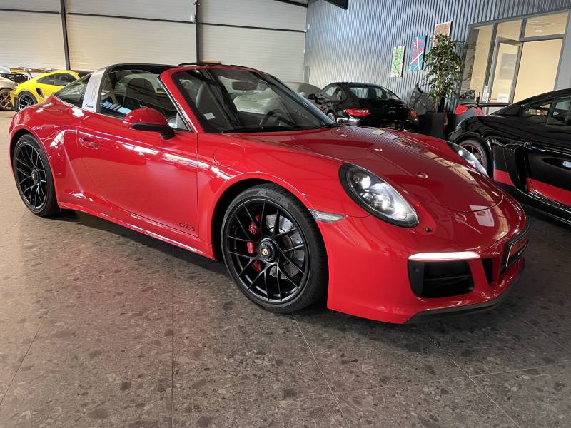 Vue extérieure de la Porsche 991 Targa 4 GTS occasion disponible à la vente chez MY DREAM CAR Nîmes Gard.
